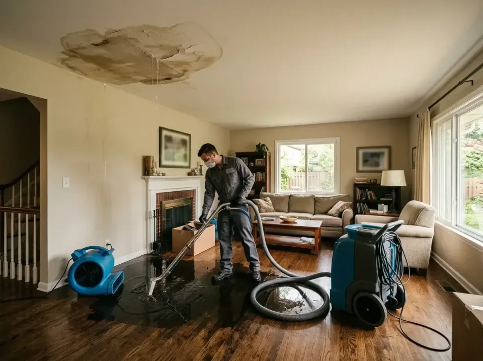 attic-pipe-burst-ceiling-drip-008 — frequently asked questions, Water Damage Restoration & Carpet Care in Green Valley, MD